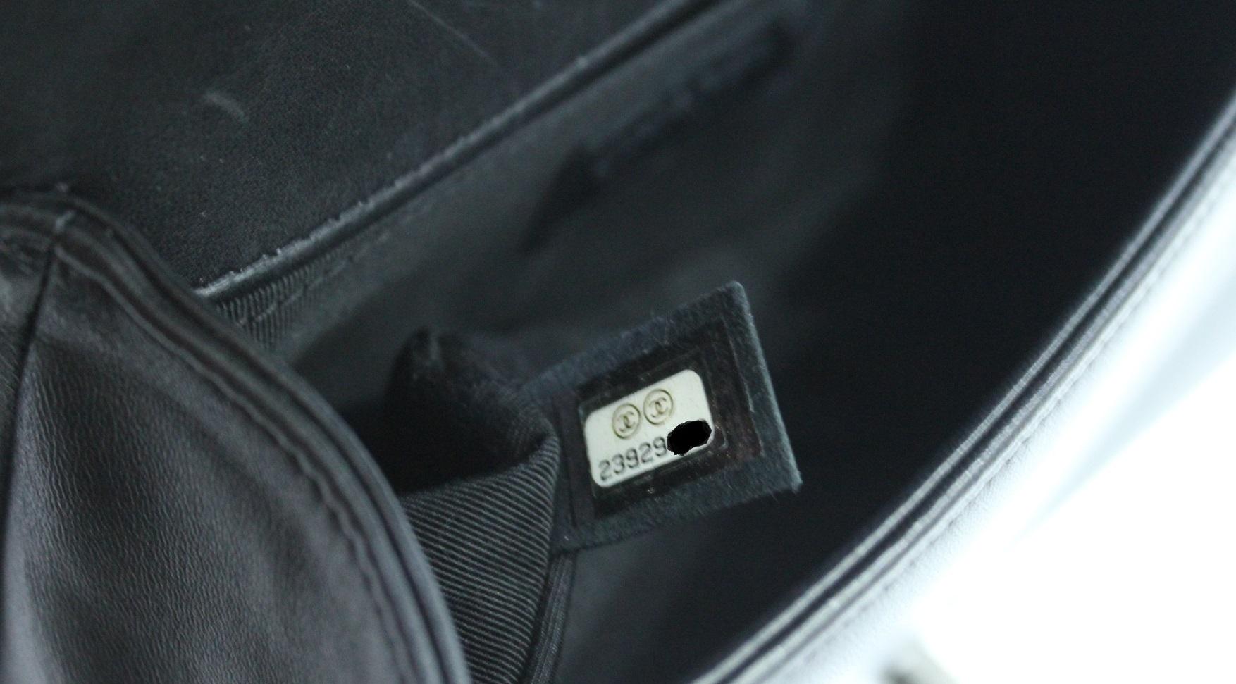 Chanel Black Leather Small Boy Bag 2