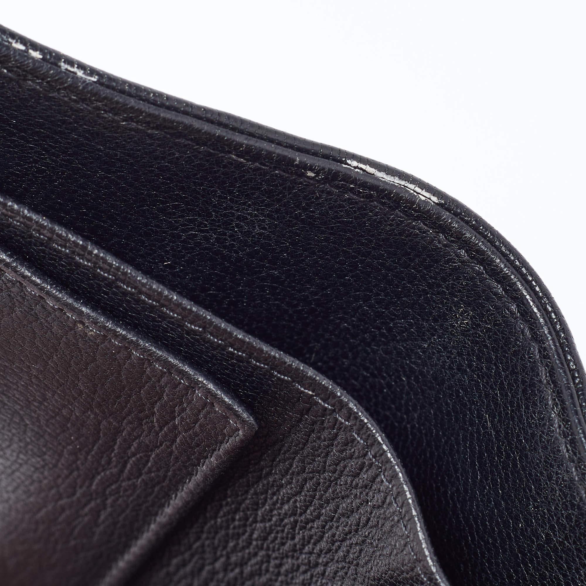 Chanel Black Leather Timeless CC Flap Trifold Wallet In Good Condition For Sale In Dubai, Al Qouz 2