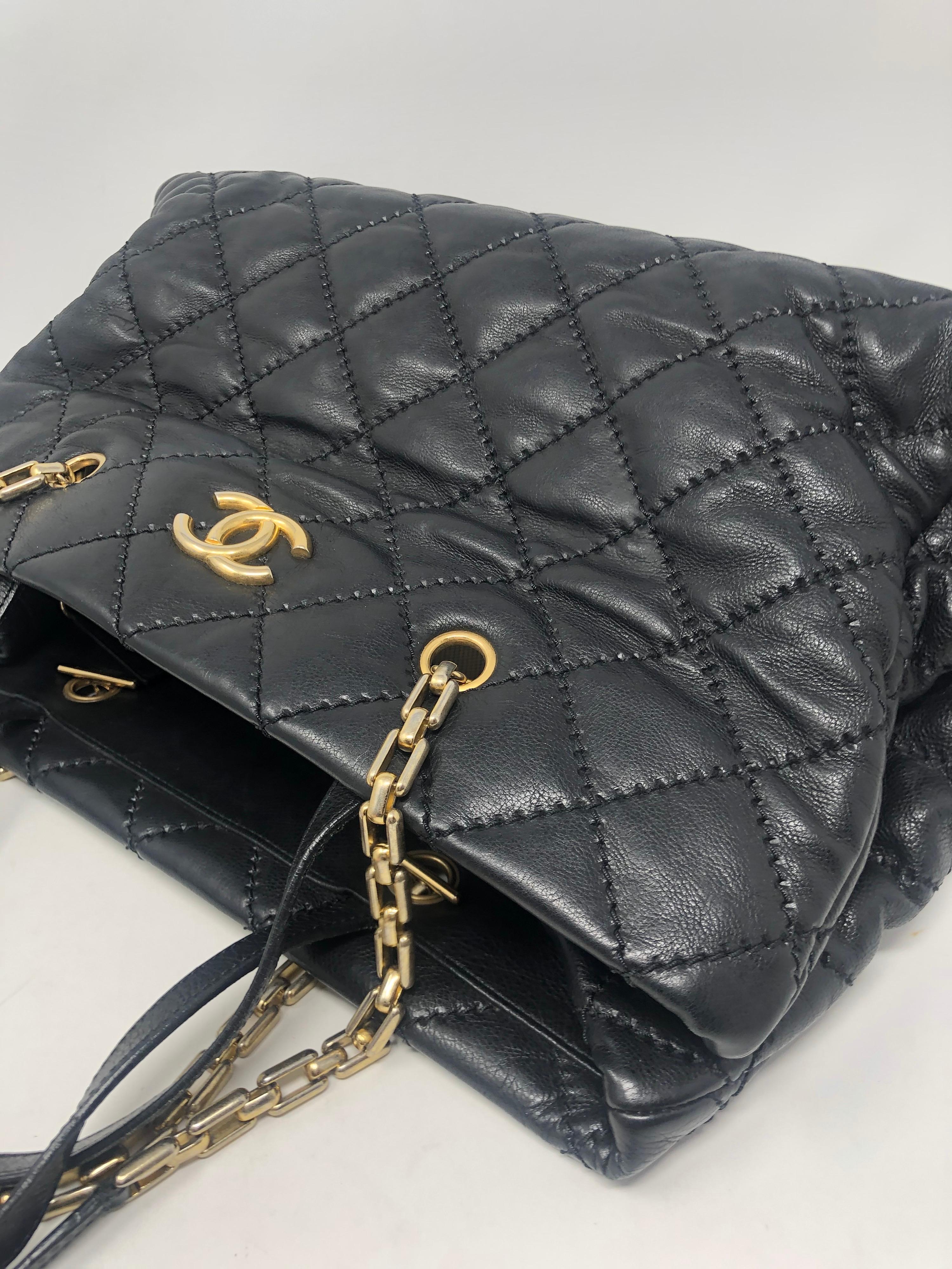 Chanel Black Leather Tote  3