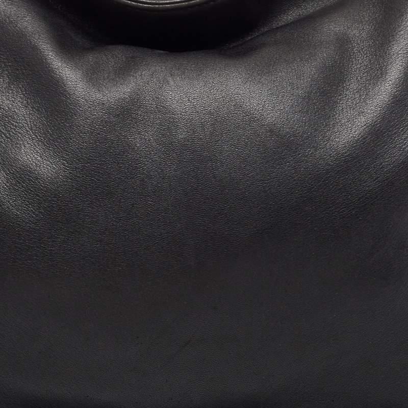 Chanel Black Leather Ultimate Soft Fold Over Bag 6