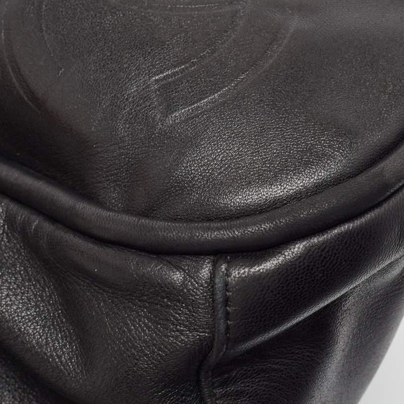 Chanel Black Leather Ultimate Soft Fold Over Bag 6