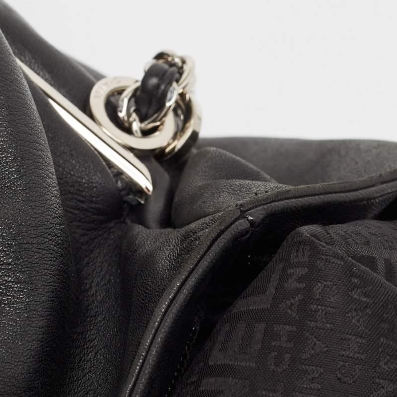 Chanel Black Leather Ultimate Soft Fold Over Bag 10