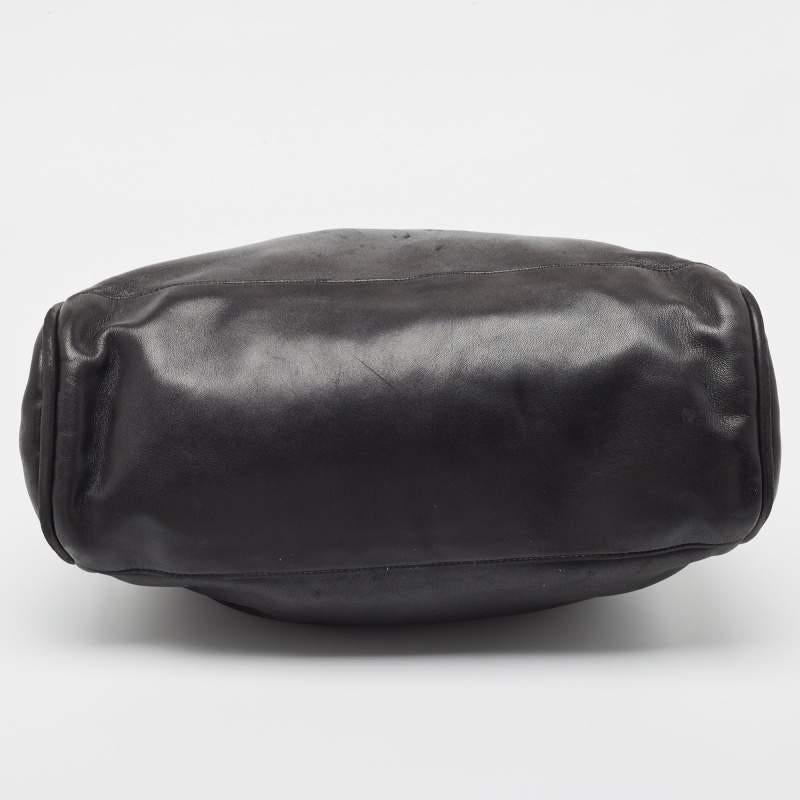 Chanel Black Leather Ultimate Soft Fold Over Bag 1
