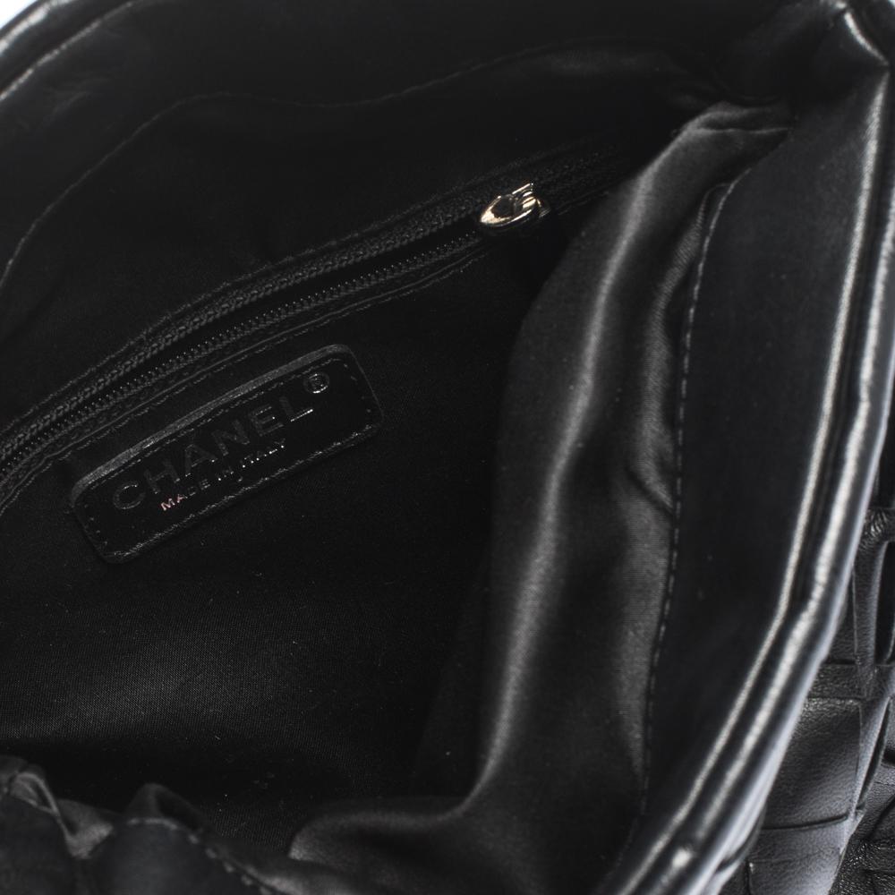 Chanel Black Leather Ultimate Soft Sombrero Bag 7