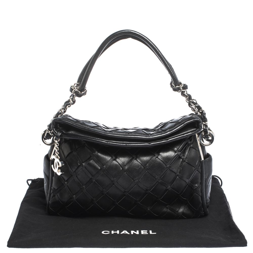 Chanel Black Leather Ultimate Soft Sombrero Bag 7