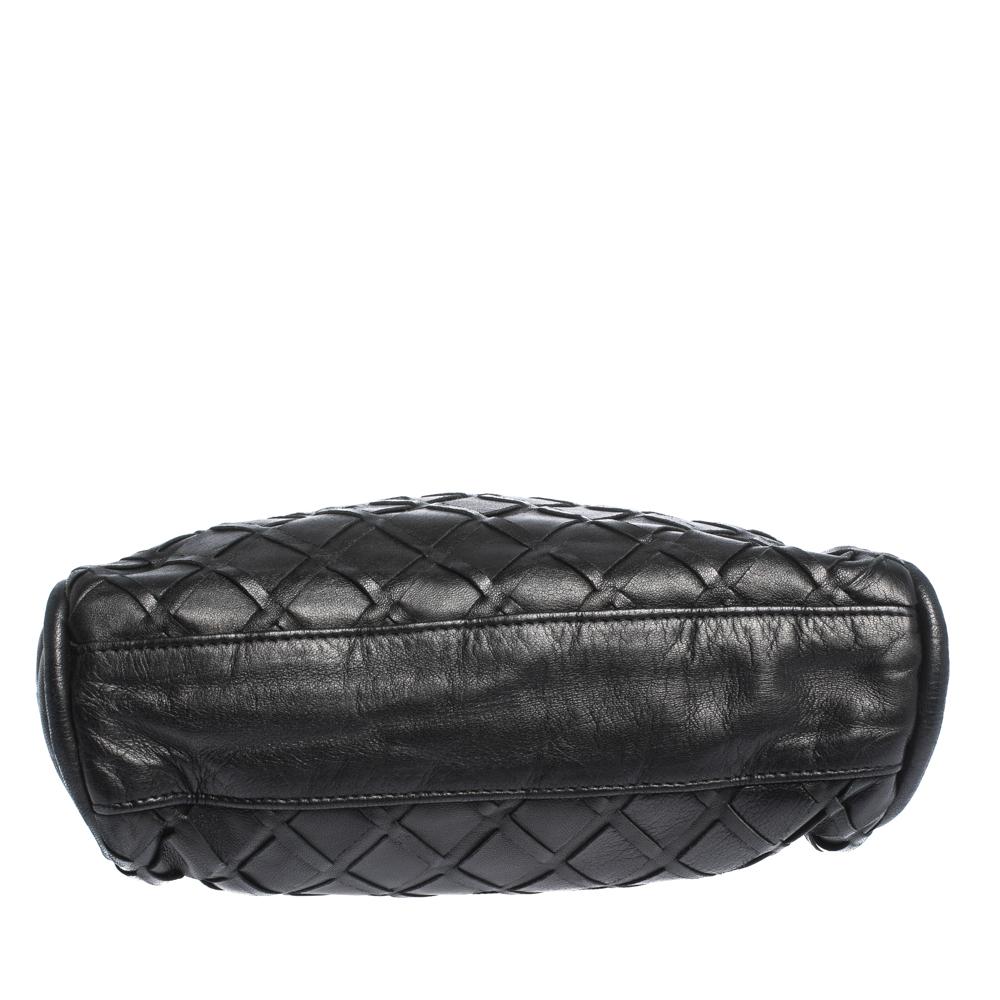 Women's Chanel Black Leather Ultimate Soft Sombrero Bag