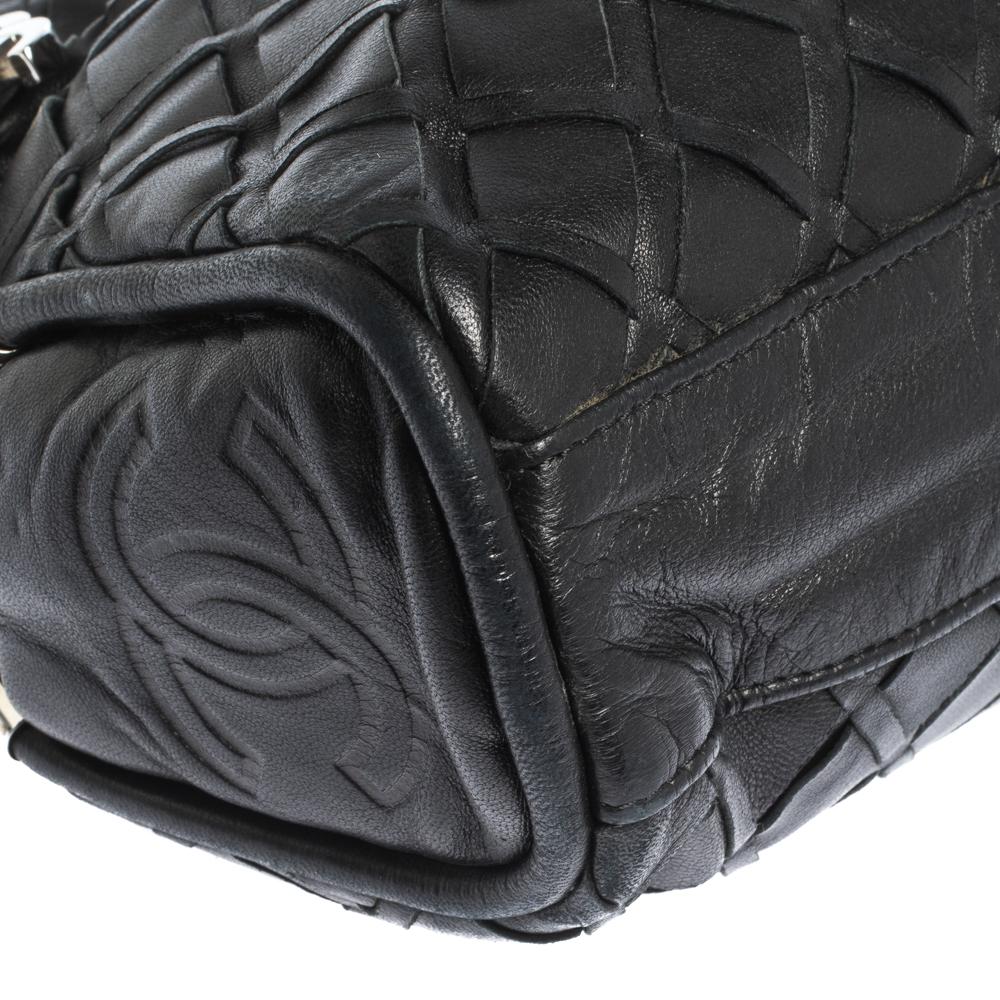 Chanel Black Leather Ultimate Soft Sombrero Bag 2