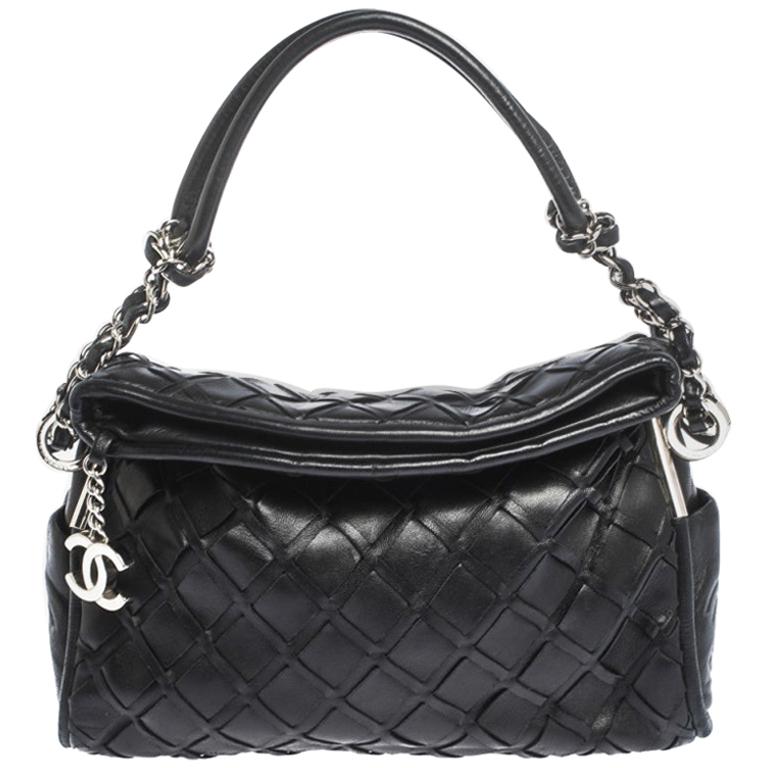 Chanel Black Leather Ultimate Soft Sombrero Bag