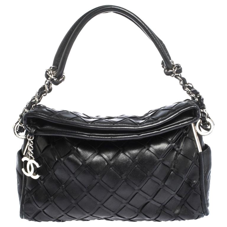 Chanel Black Leather Ultimate Soft Sombrero Bag