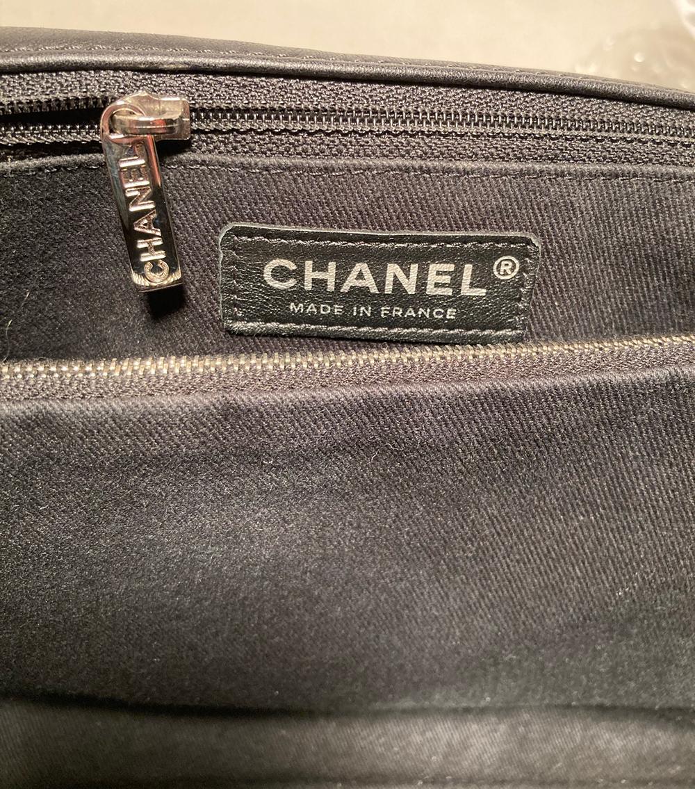 Chanel Black Leather Ultimate Stitch Classic Flap Shoulder Bag 3
