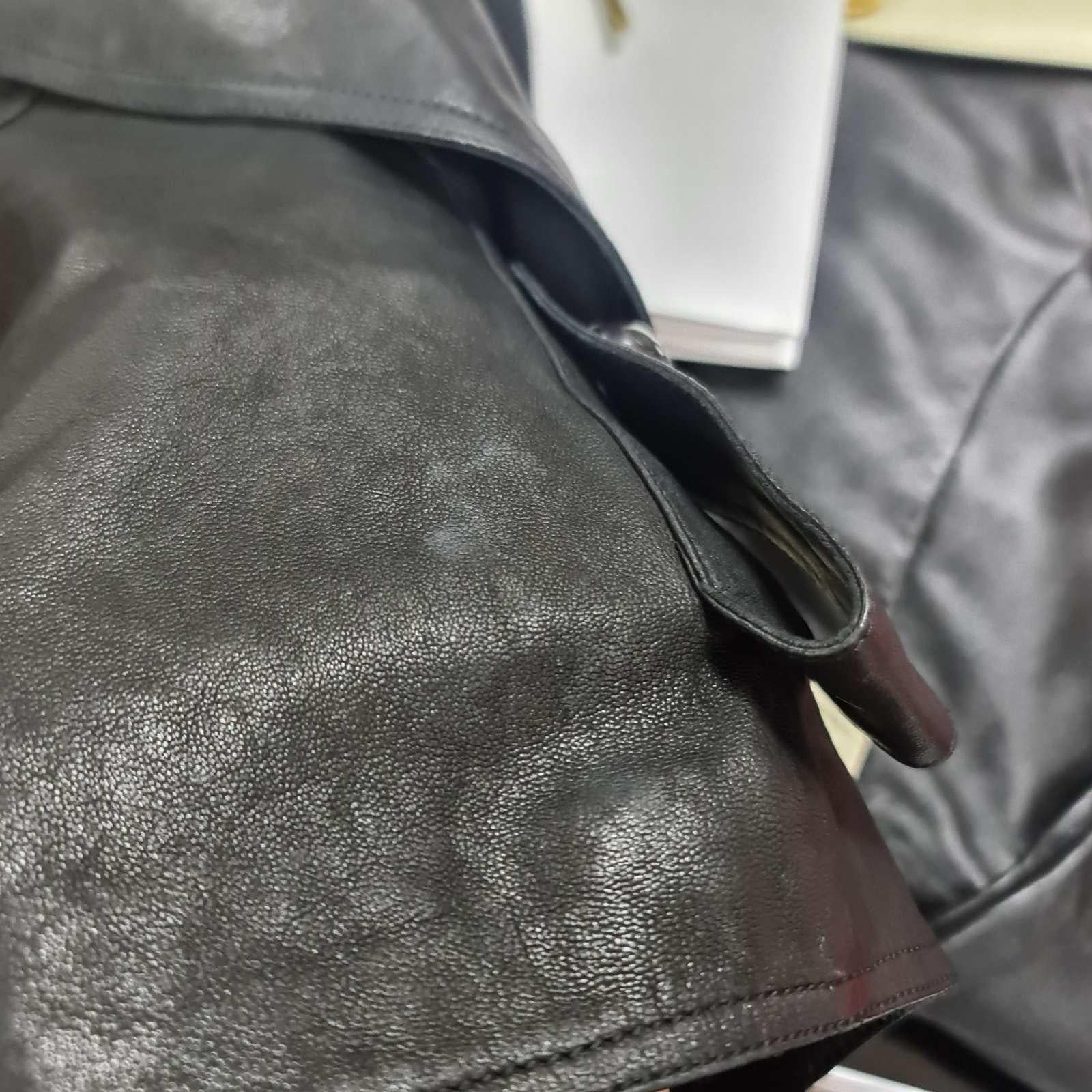 Chanel Black Leather Vest Jacket For Sale 4