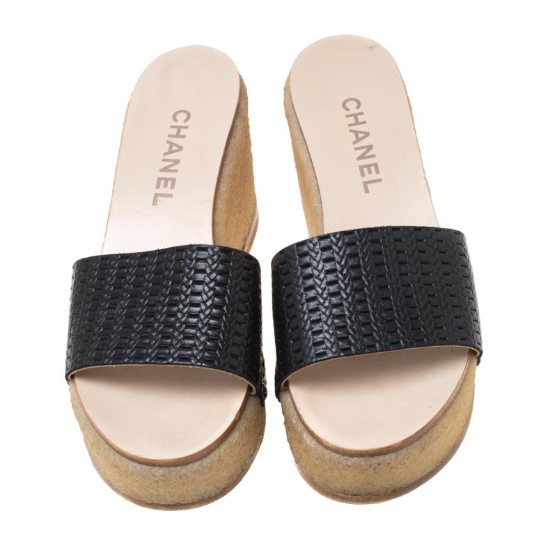 These exclusive leather sandals will make you look confident. Keep it light and simple with these leather-soled slides that lend ultimate comfort. This fashionable pair from Chanel can give your entire ensemble a makeover. Stay relaxed and stylish
