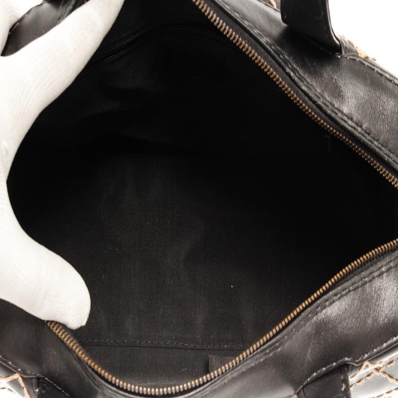 Chanel Black Leather Wild Stitch Tote Handbag 6