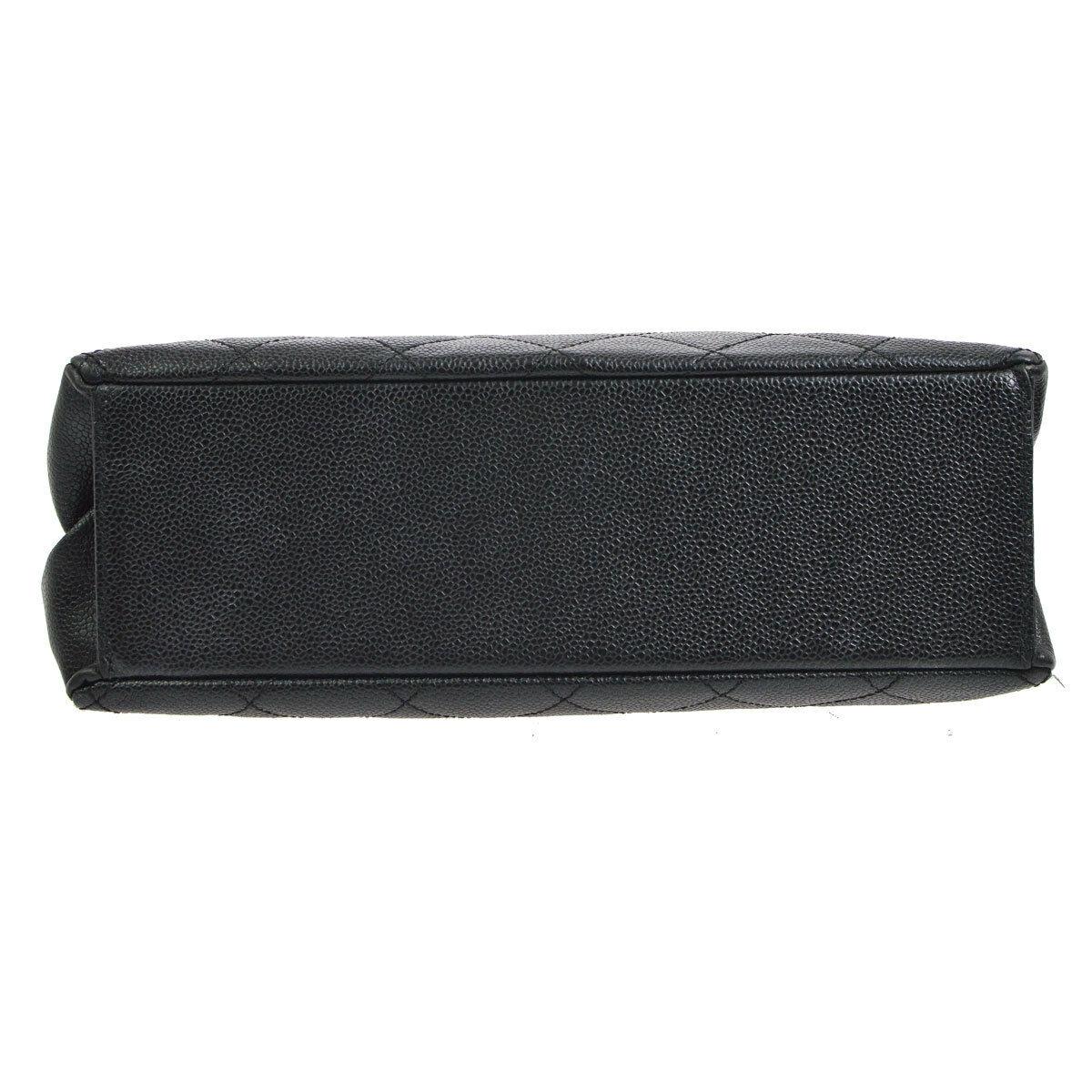 Women's Chanel Black Leather Wood Gold Evening Shoulder Flap Bag