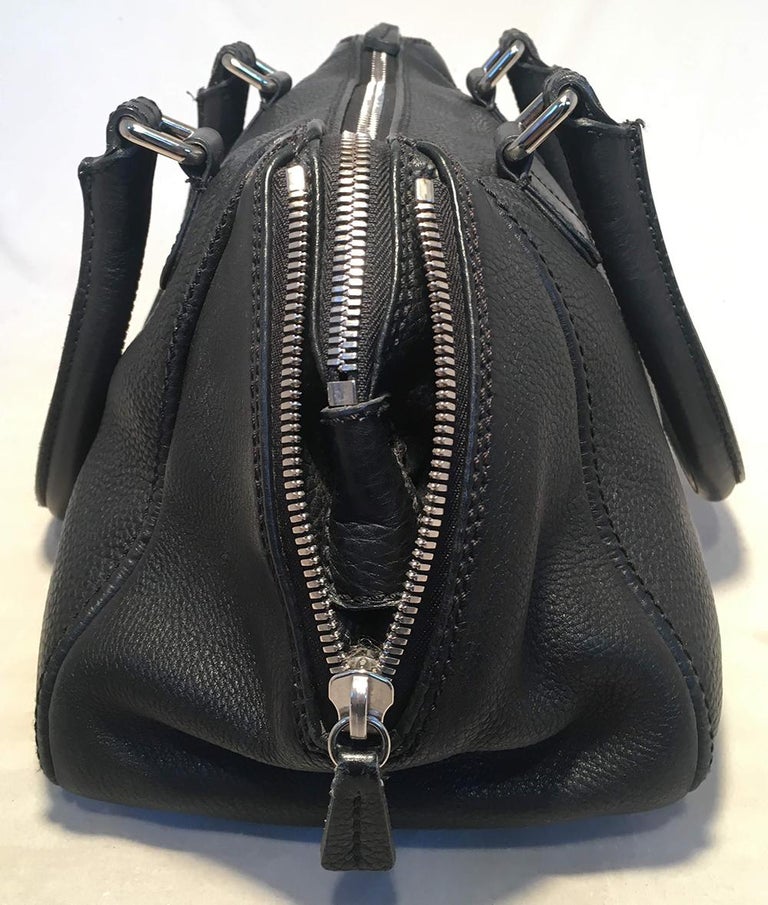Chanel Black Leather Zip and Tassel Pull Tote Bag For Sale at 1stdibs