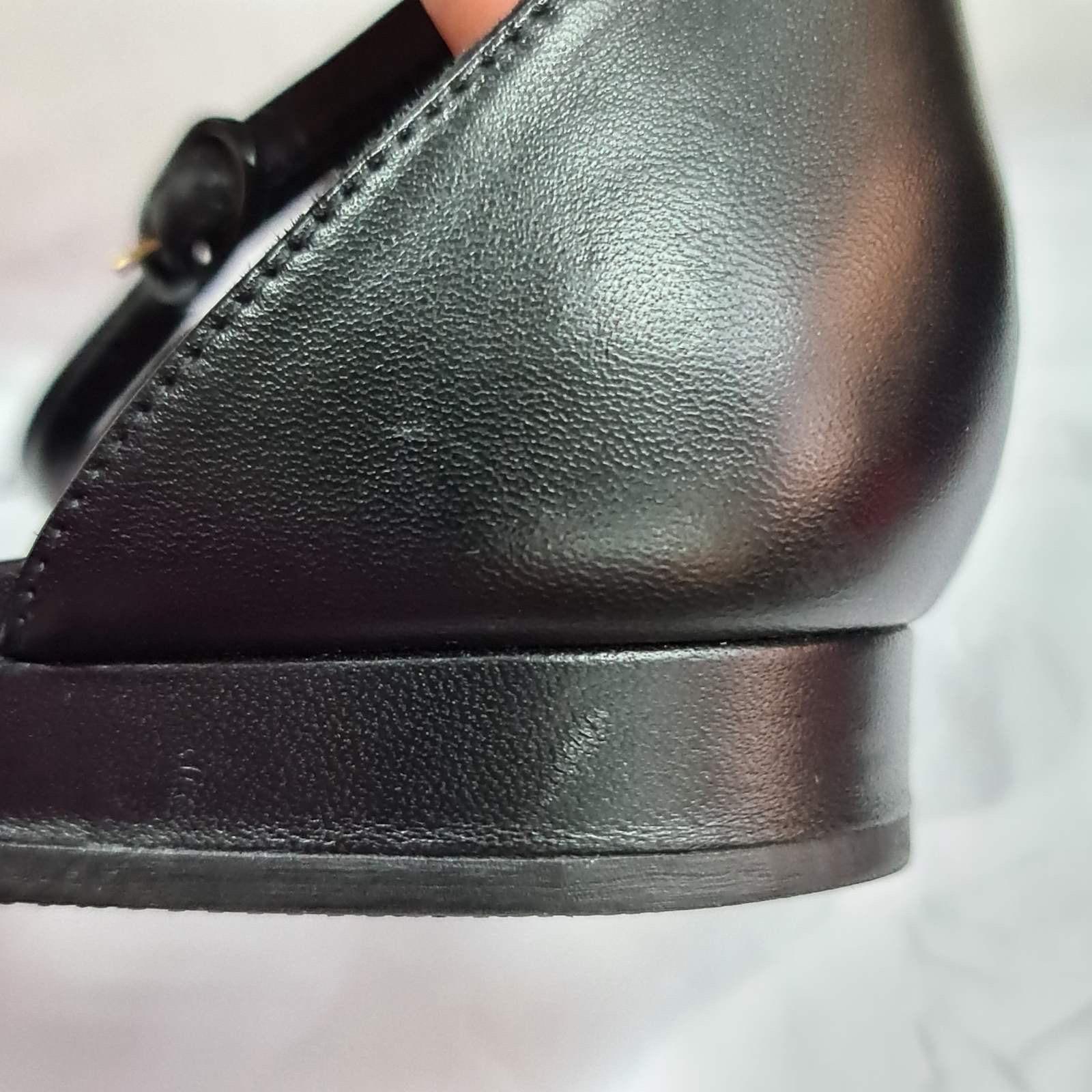 Chanel Black Leatjer Toe Flat Sandals 3