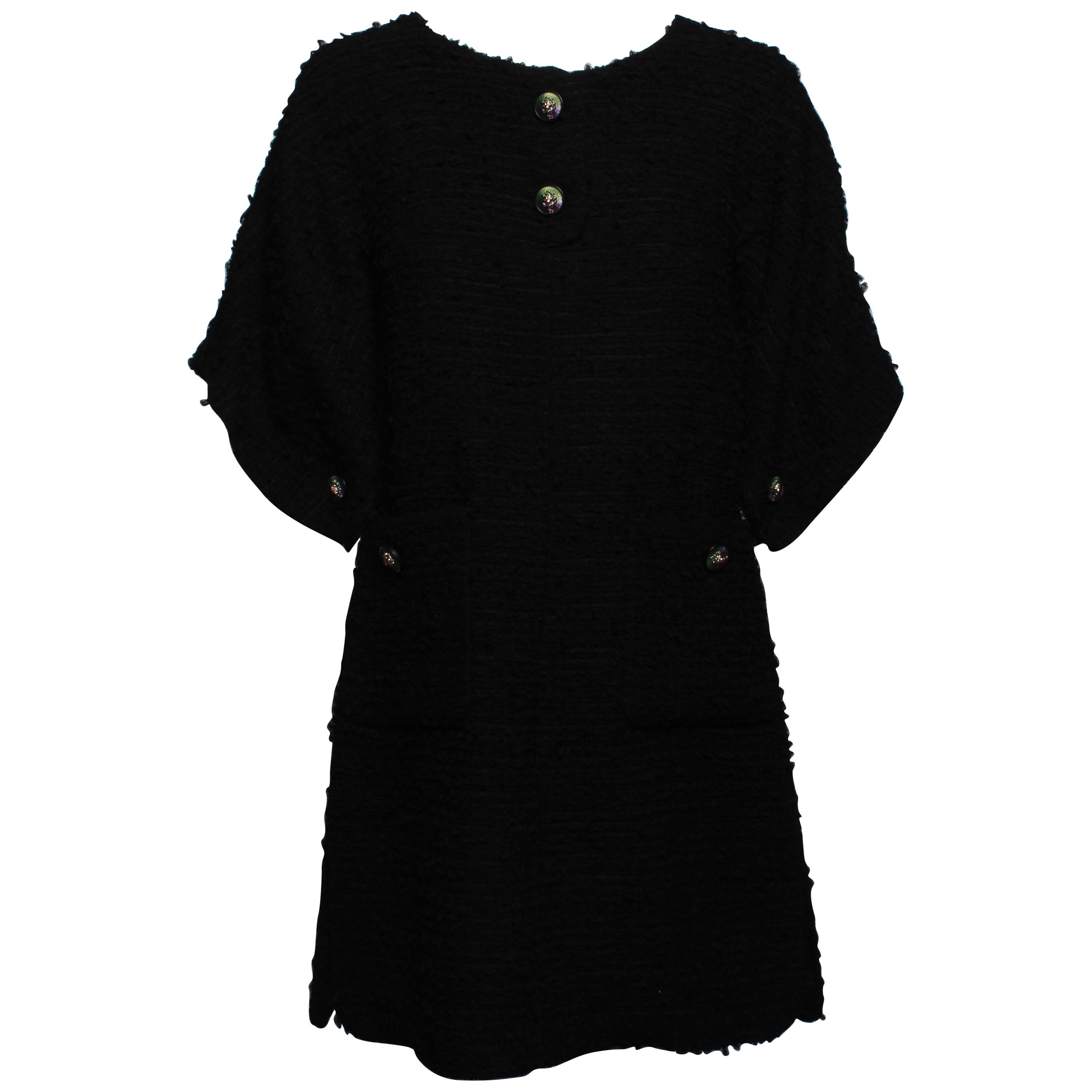 Chanel Black Lesage Mini Dress For Sale