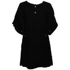 Chanel Black Lesage Mini Dress