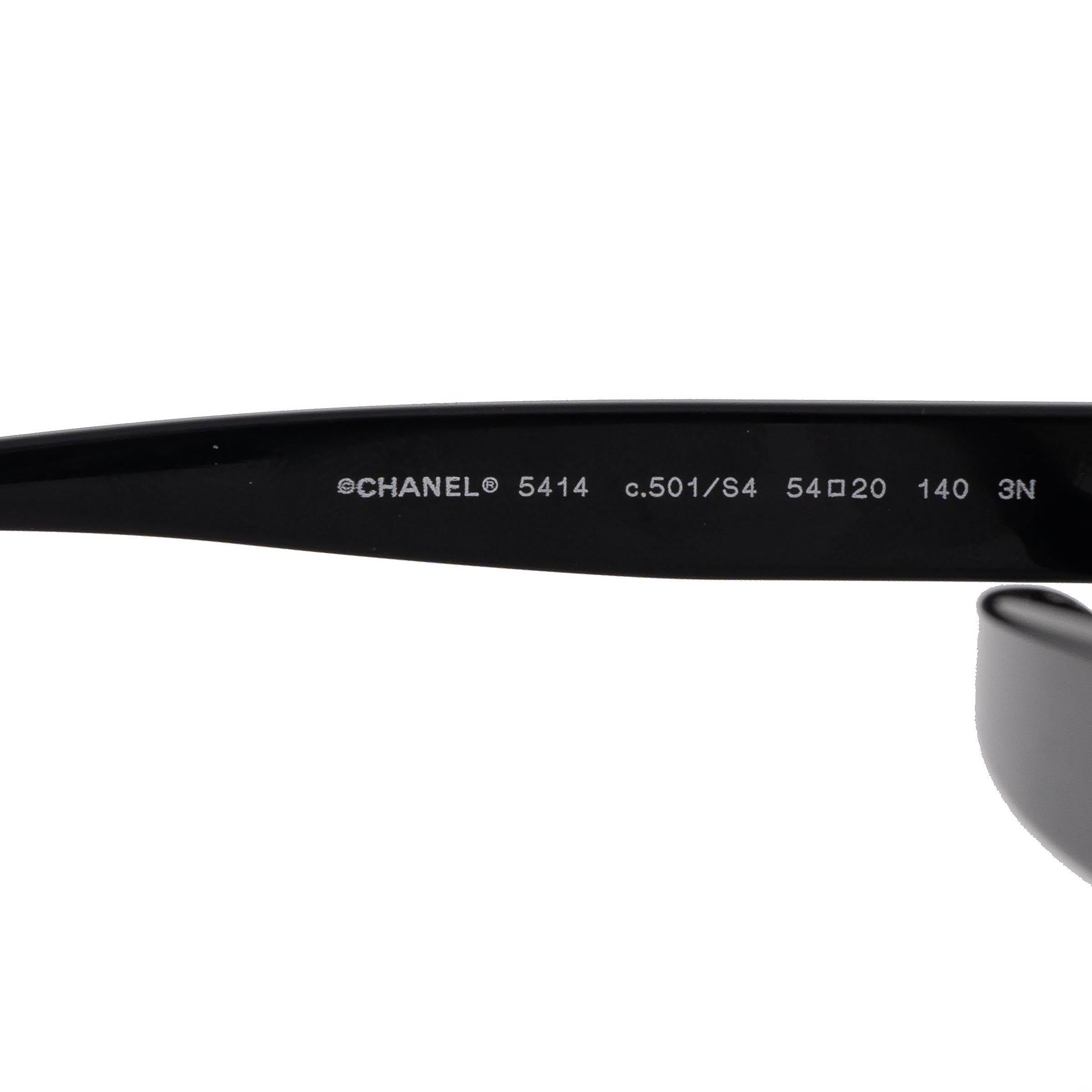 De las mujeres CHANEL negro LOGO MARIPOSA Gafas de sol 5414 en venta