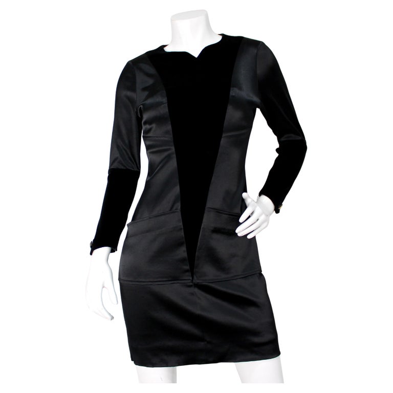 long sleeve chanel dress Women's Belle A-line Long Sleeved Chanel Mini Dress S/M/L Nude MEAN BLVD L / Nude