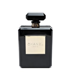 Chanel Black Lucite Perfume Bottle Crossbody Bag with Gold Hardware