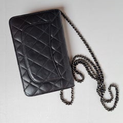 Chanel Black Lucky Charm Reissue Wallet on Chain