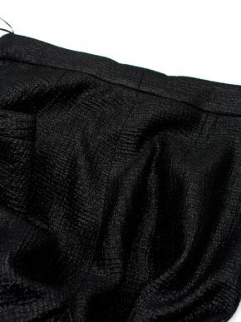 Chanel Black Lurex Wool, Silk & Lurex Trousers For Sale 1