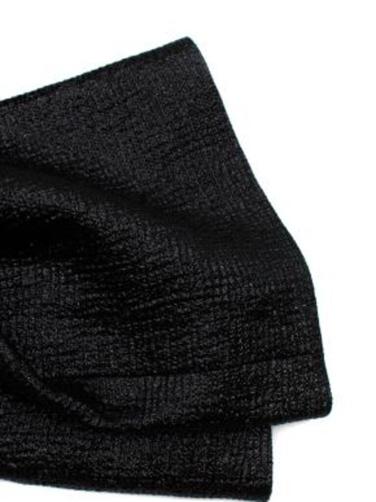 Chanel Black Lurex Wool, Silk & Lurex Trousers For Sale 3