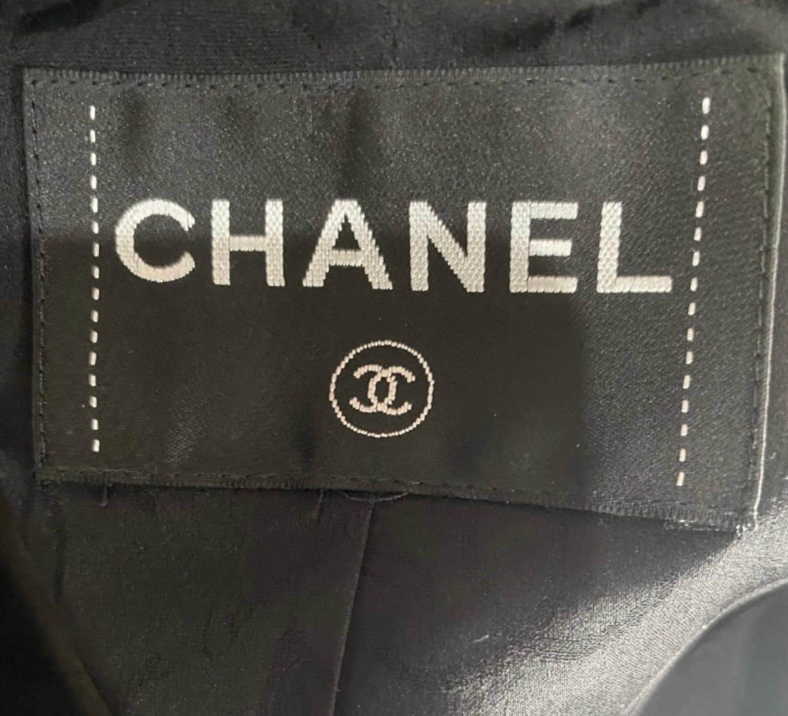 Chanel black lurex zip Jacket In Excellent Condition For Sale In Carnate, IT