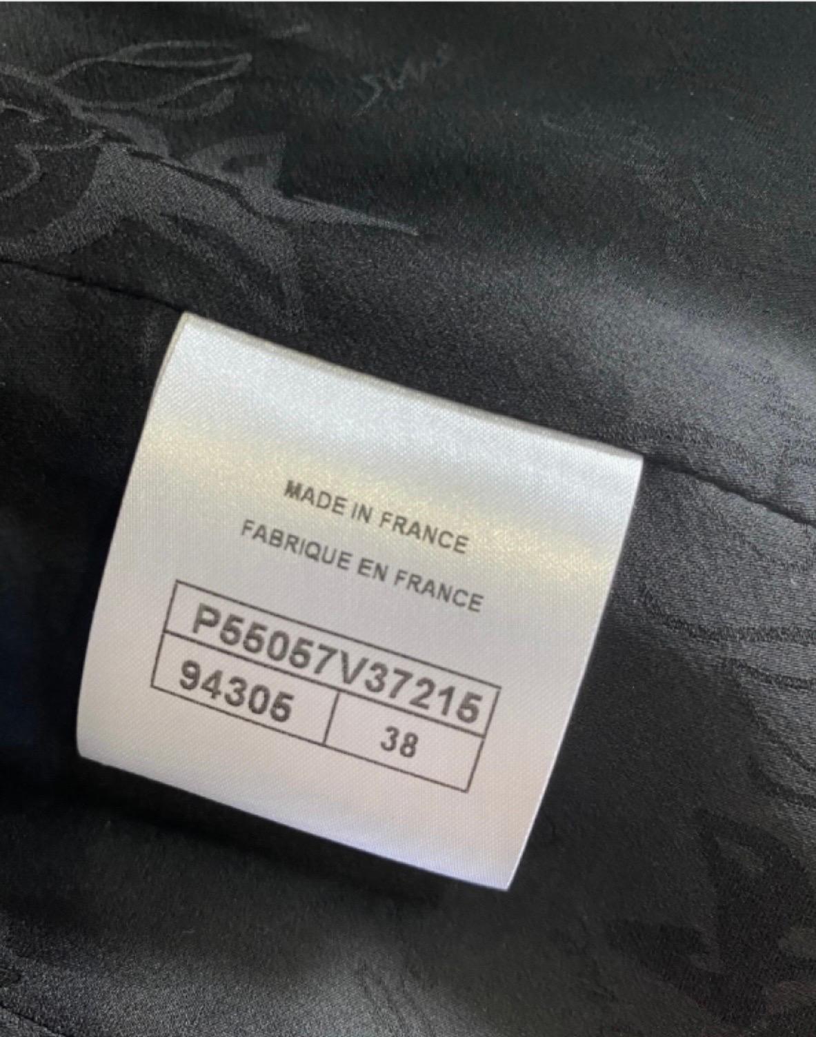 Women's or Men's Chanel black lurex zip Jacket For Sale