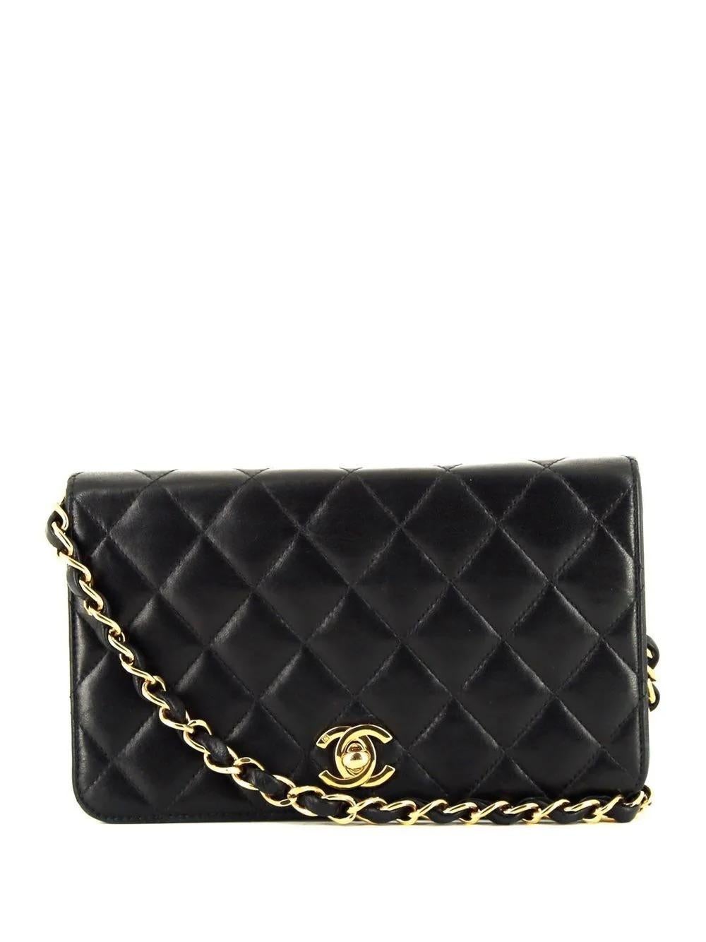 Chanel Black Mademoiselle Leather Bag For Sale 4