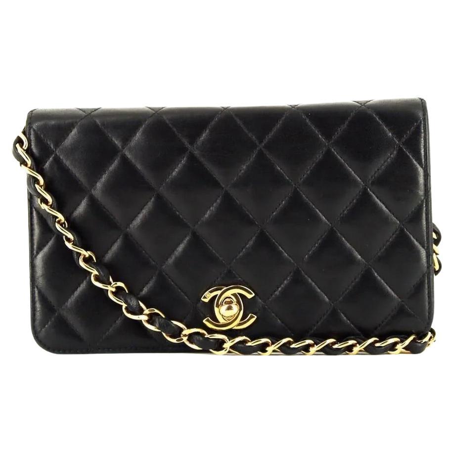 Chanel Black Mademoiselle Leather Bag For Sale