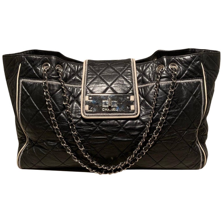 Chanel Beige Mademoiselle Lock East West Flap Bag