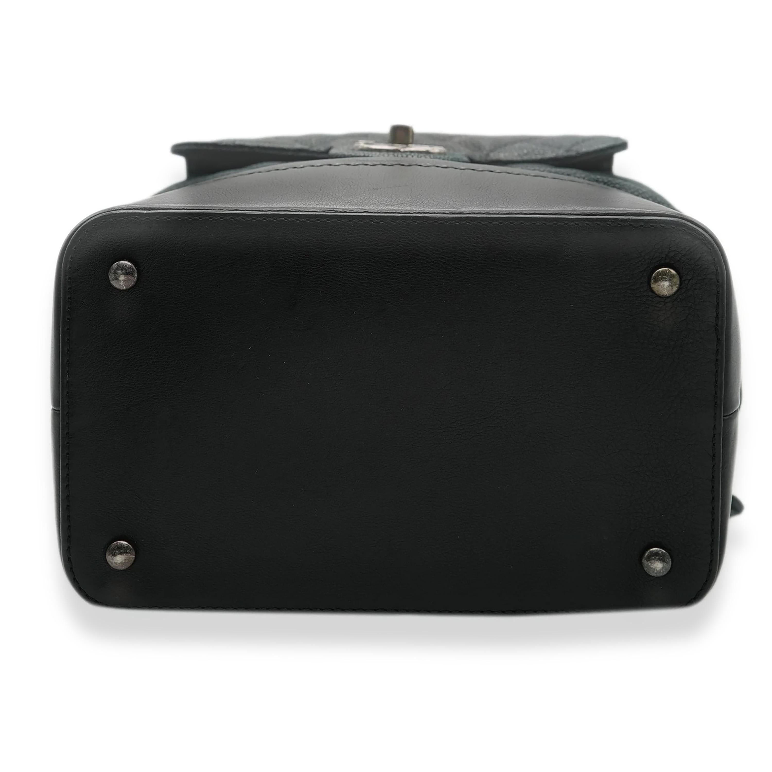Chanel Black Matte Quilted Caviar Globe Trotter Vanity Case 4