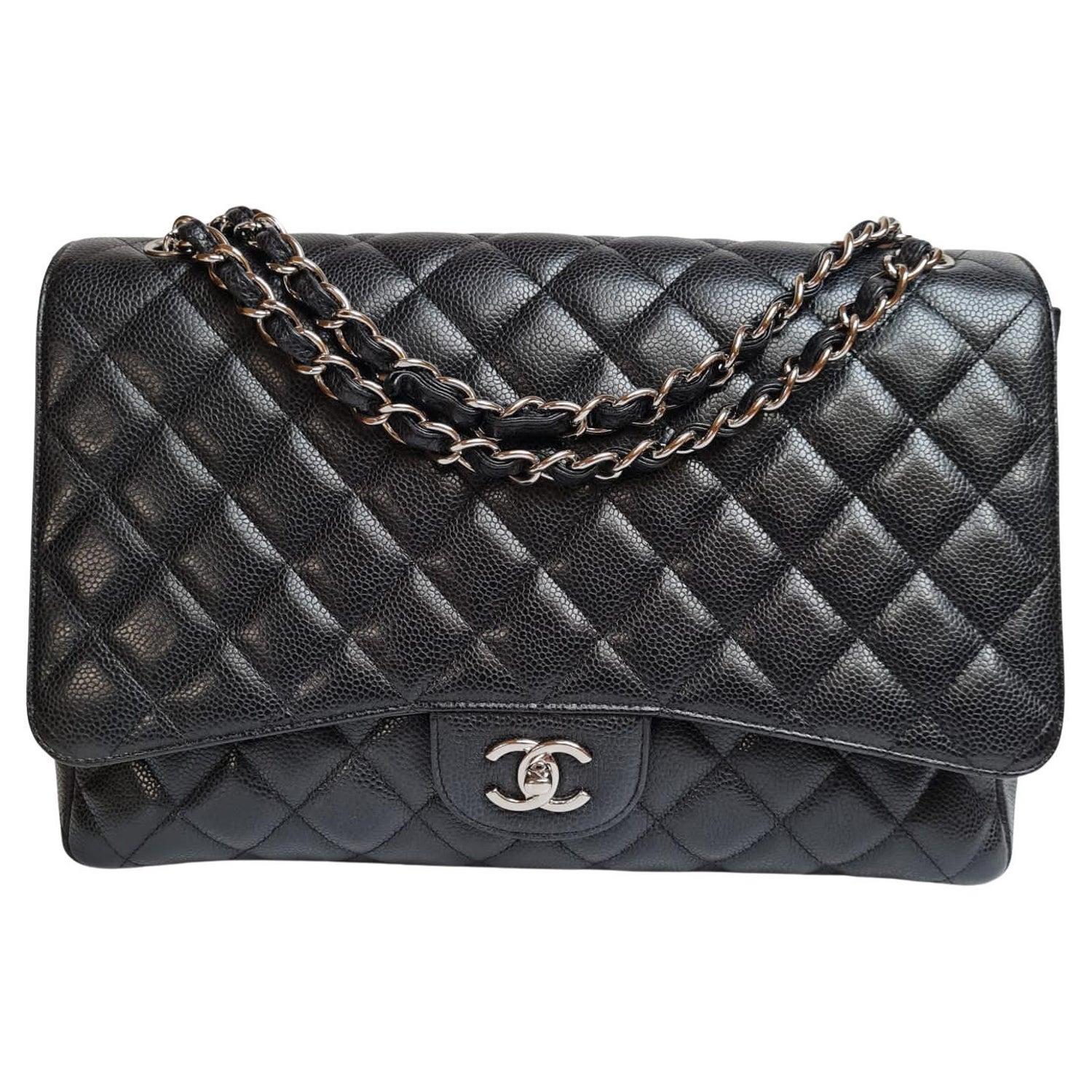 Chanel Embossed Jumbo Flap Bag For Sale at 1stDibs  cheapest chanel bags,  chanel bag price, fake chanel purses