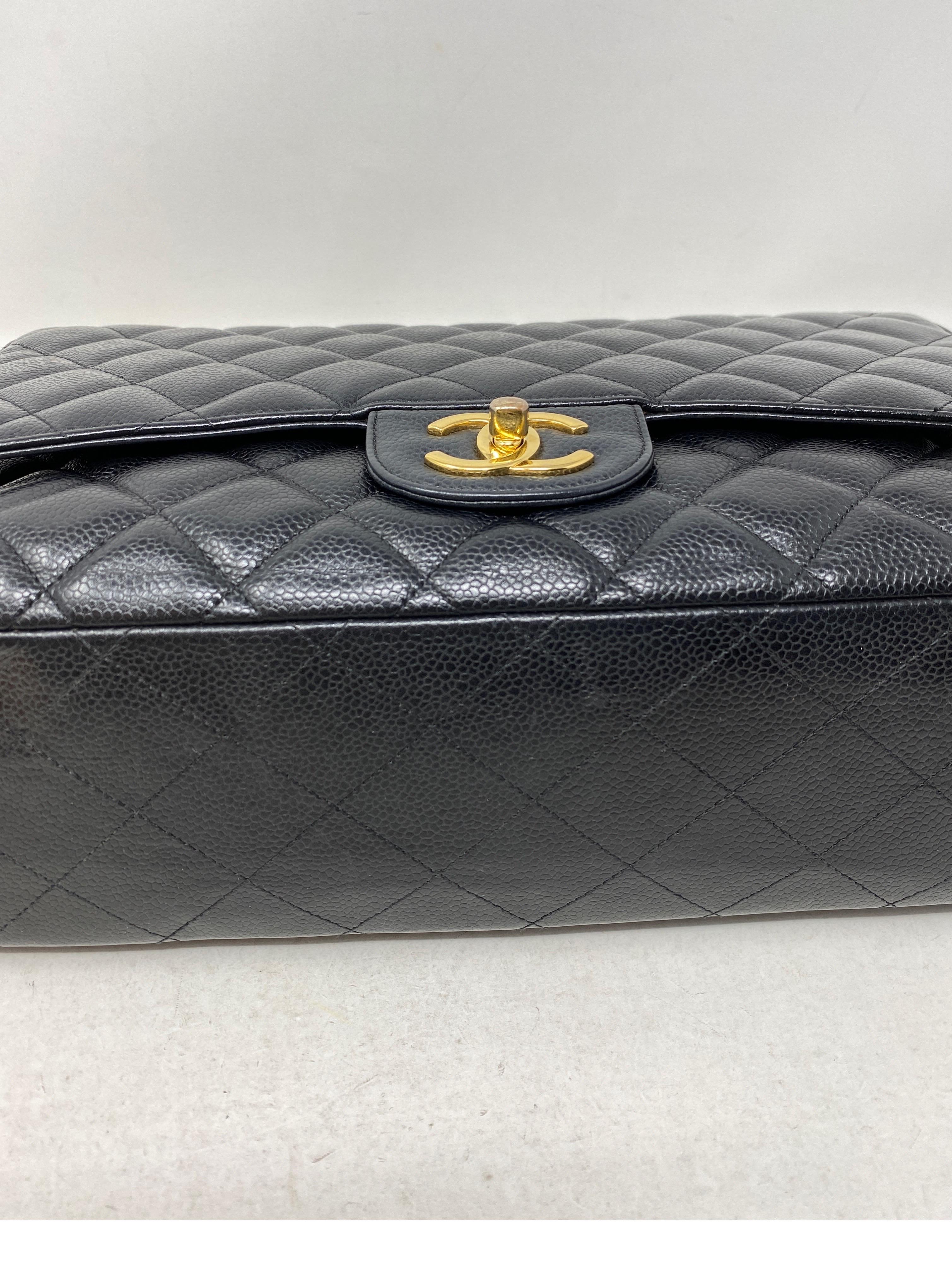 Chanel Black Maxi Double Flap Bag 14