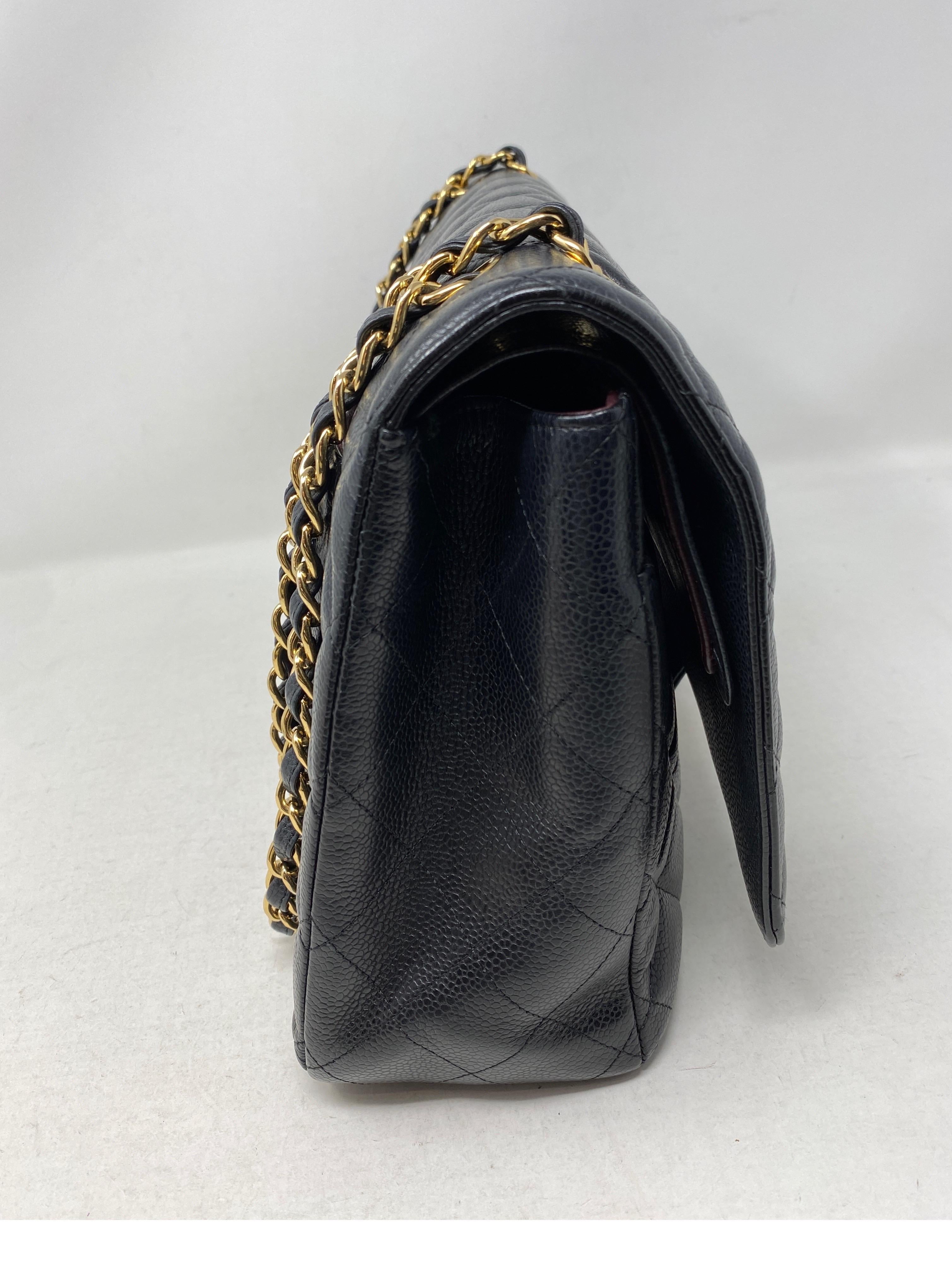 Chanel Black Maxi Double Flap Bag 15