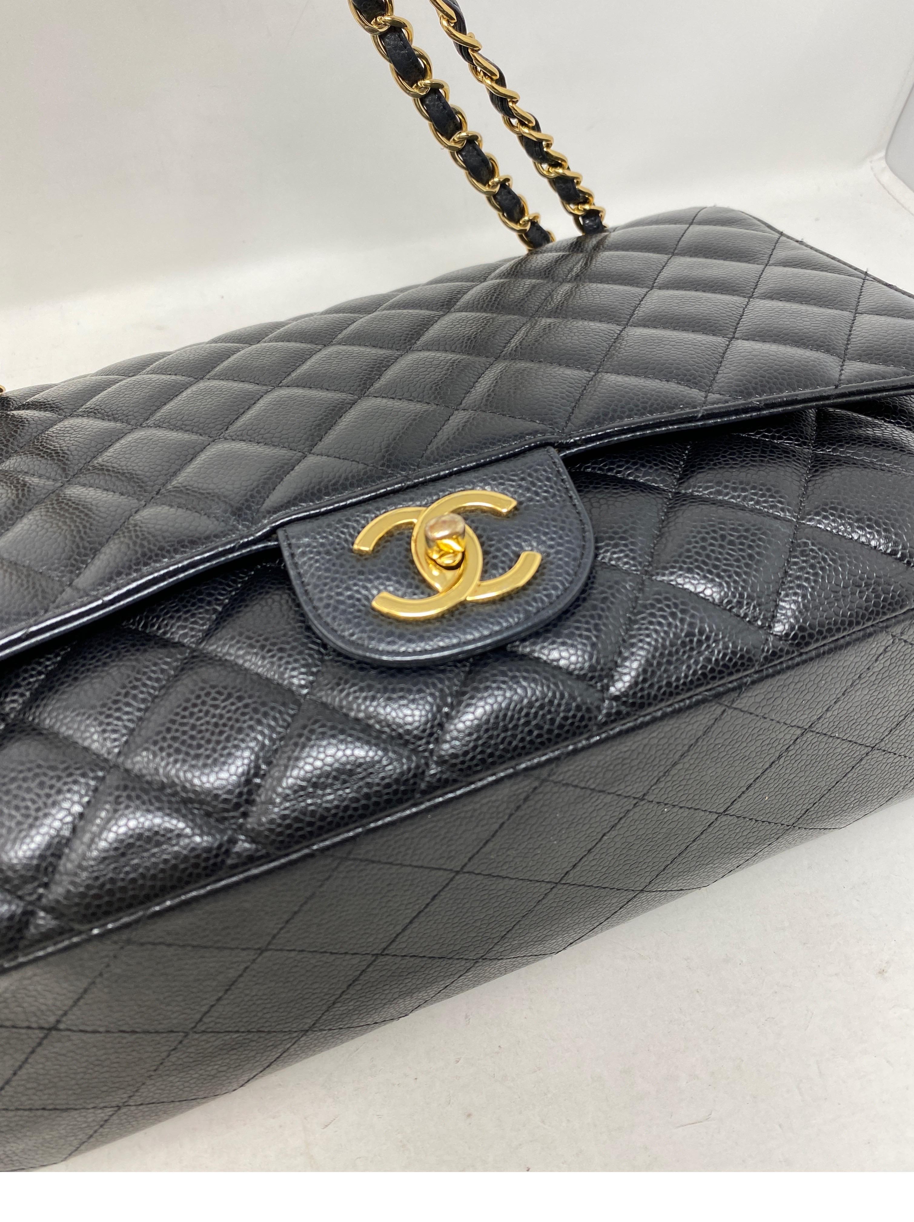 Chanel Black Maxi Double Flap Bag 1