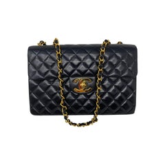 Chanel Black Maxi Lambskin Flap Bag