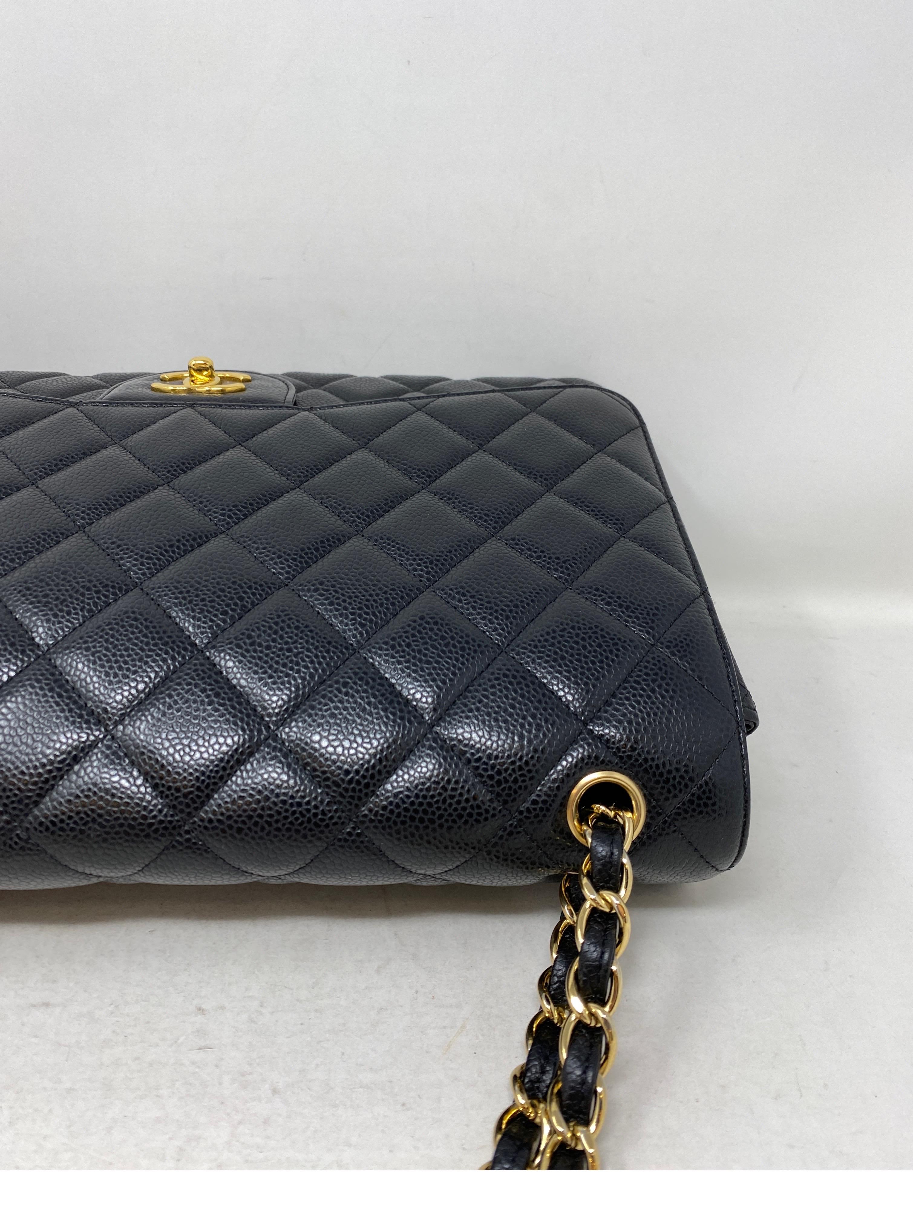 Chanel Black Maxi Single Flap Bag  4