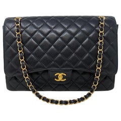 Chanel Black Maxi Single Flap Bag