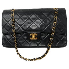 Chanel Black Medium Double Flap Bag Chanel Black Medium Double Flap Bag