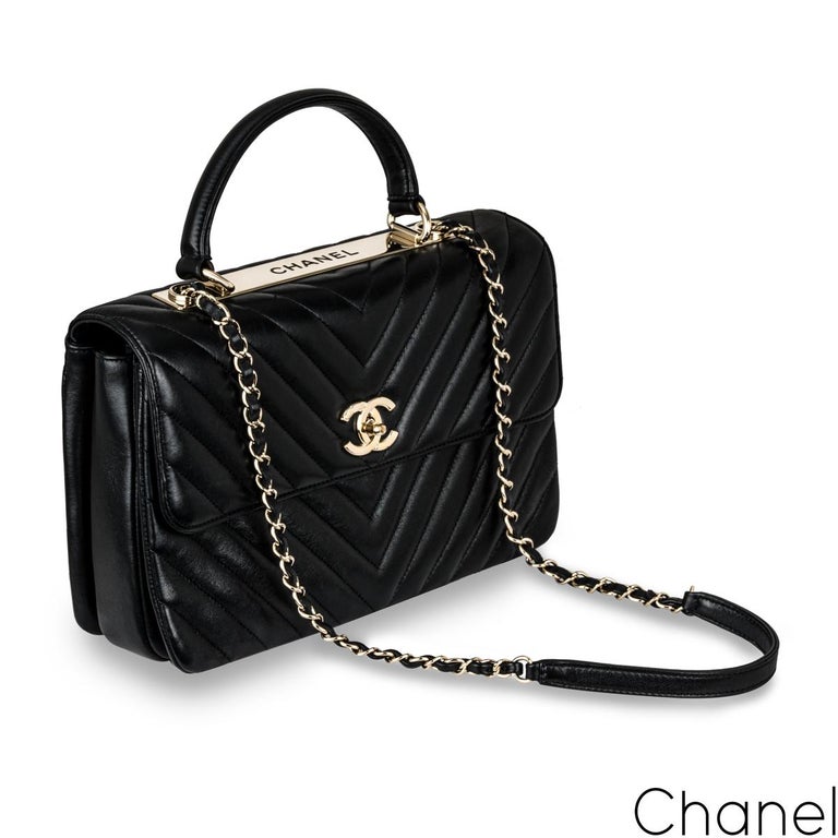Chanel Black Medium Trendy CC Flap Bag at 1stDibs