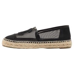 Chanel - Espadrillas in rete nera CC - misura 37