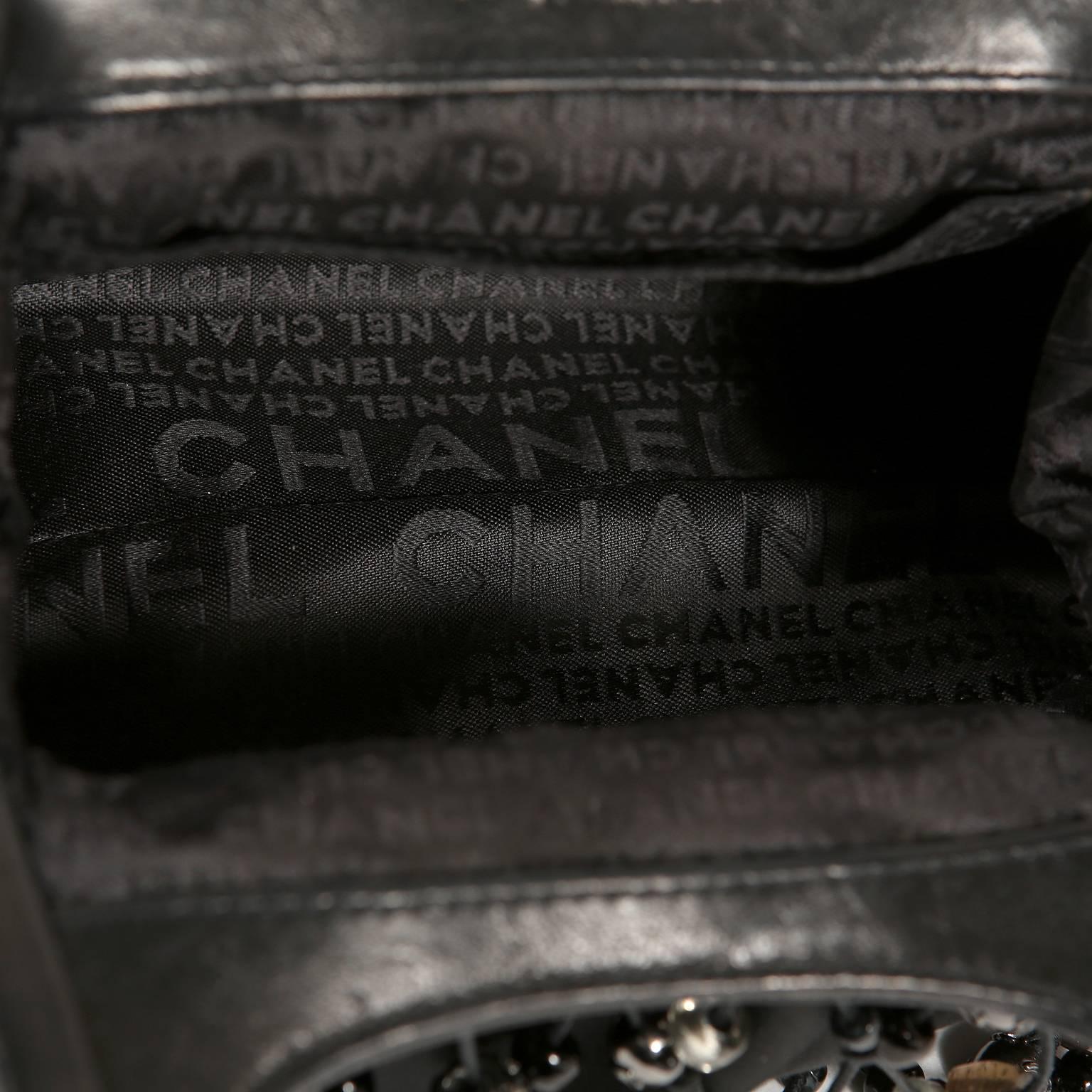 Chanel Black Mesh Evening Bag 5