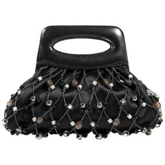 Chanel Black Mesh Evening Bag