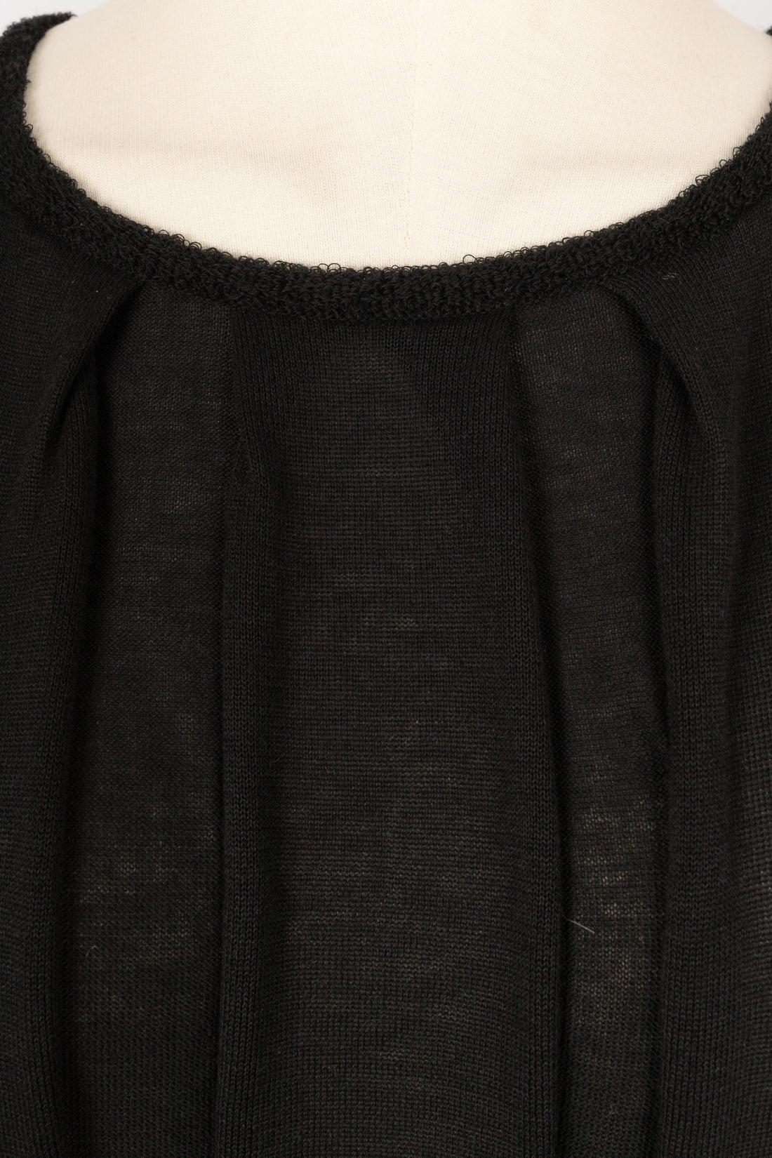 Chanel Black Mesh Sleeveless Top For Sale 1