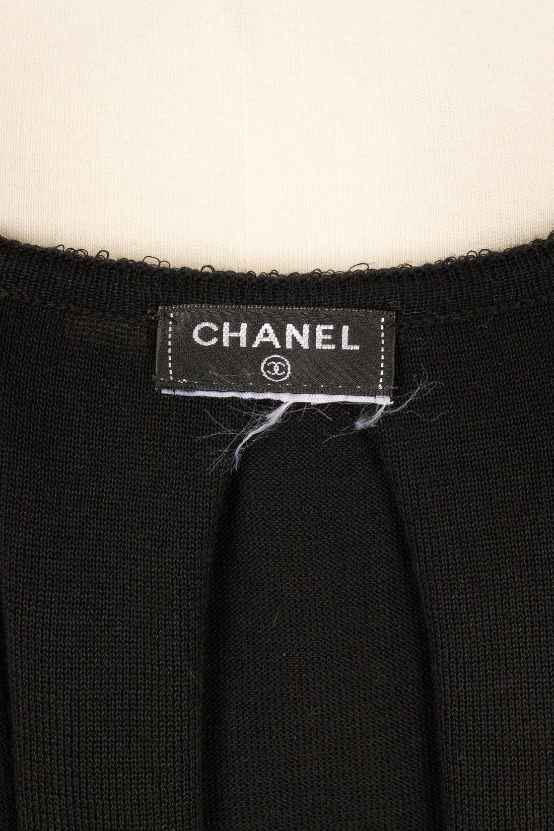 Chanel Black Mesh Sleeveless Top For Sale 2