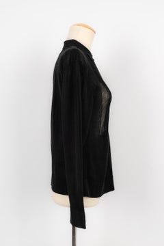 Chanel Black Mesh Top