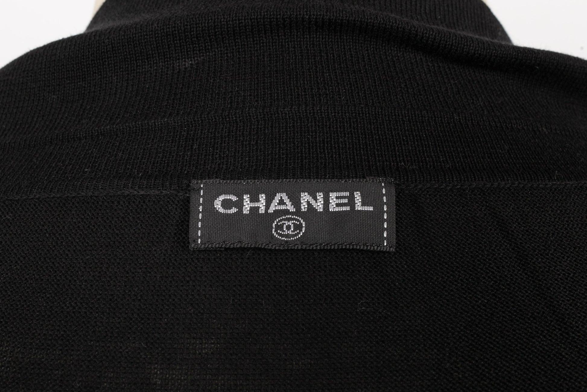Chanel Black Mesh Top For Sale 3